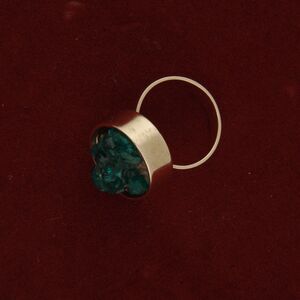 Vintage/Antique 9CT/9KT Gold Dioptase Druzy Statement Cocktail Ring ~12.68g